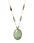 Avedurine long adjustable necklace