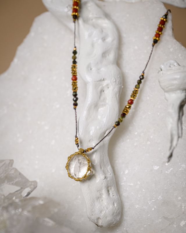 Clear Quartz short Necklace