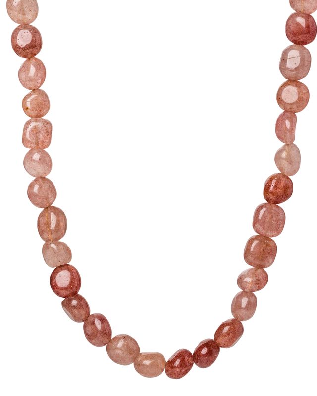 Strawberry Quartz short neckalce