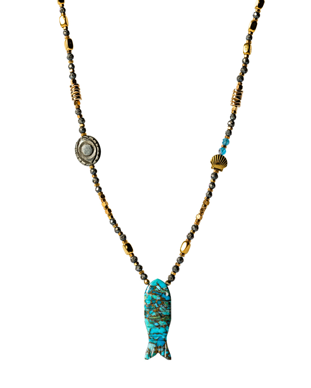 Turquoise Fish Necklace