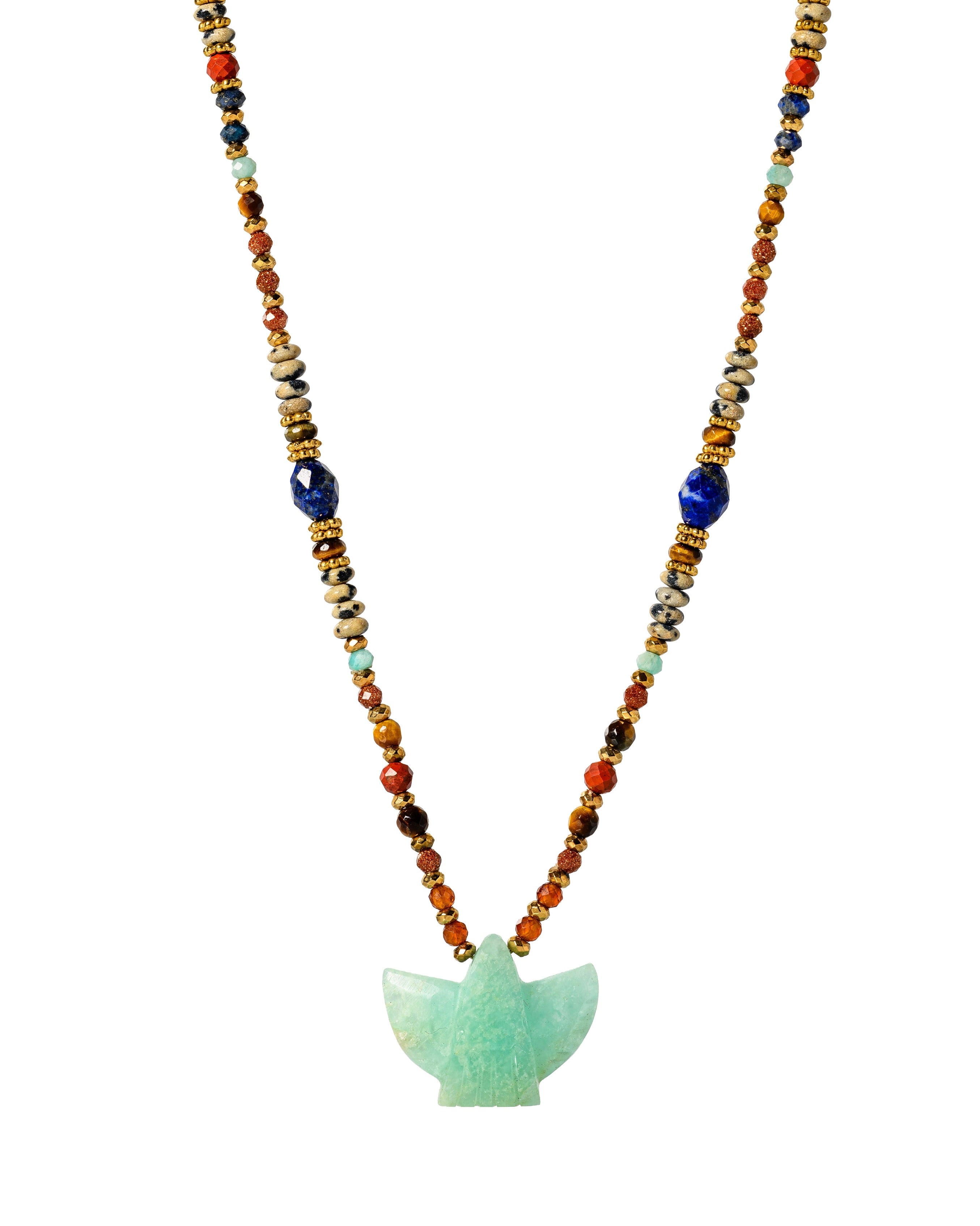 Amazonite Eagle Necklace