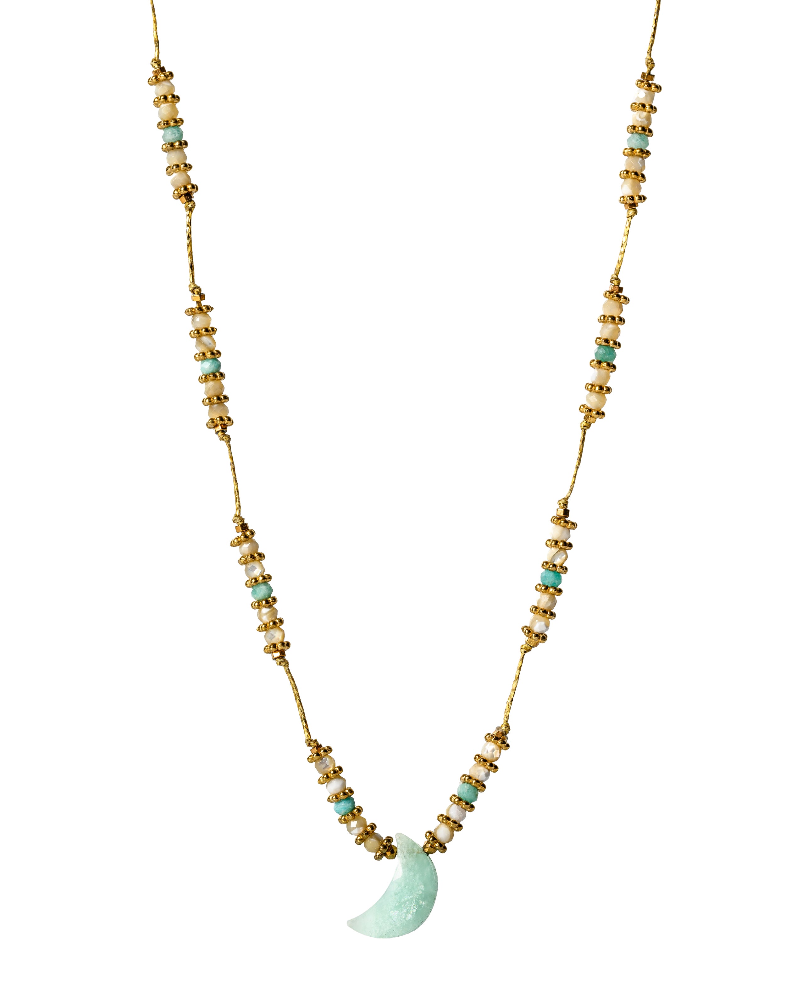 Amazonite Moon light Necklace
