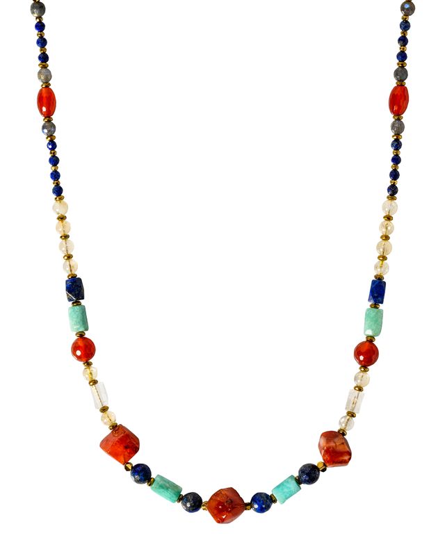 Colorful long neckalce