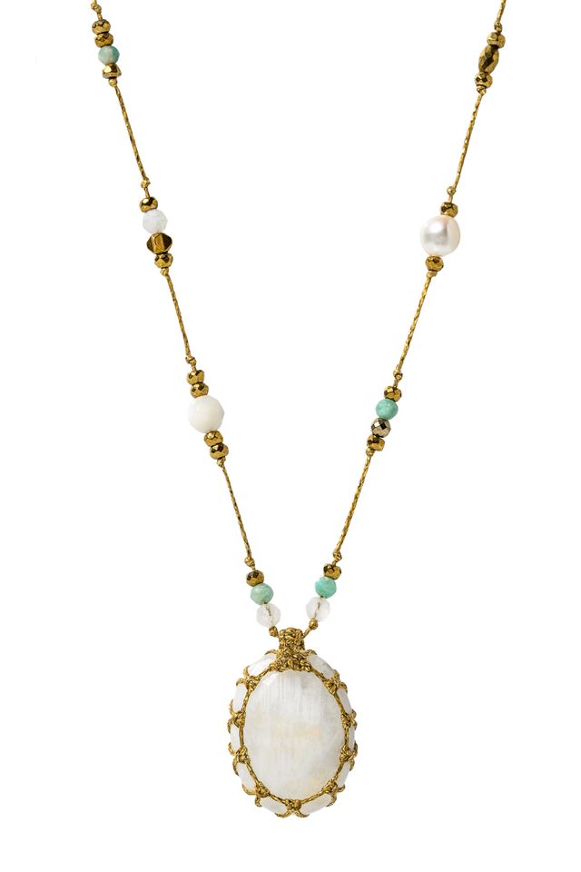 Rainbow Moonstone adjustable Necklace