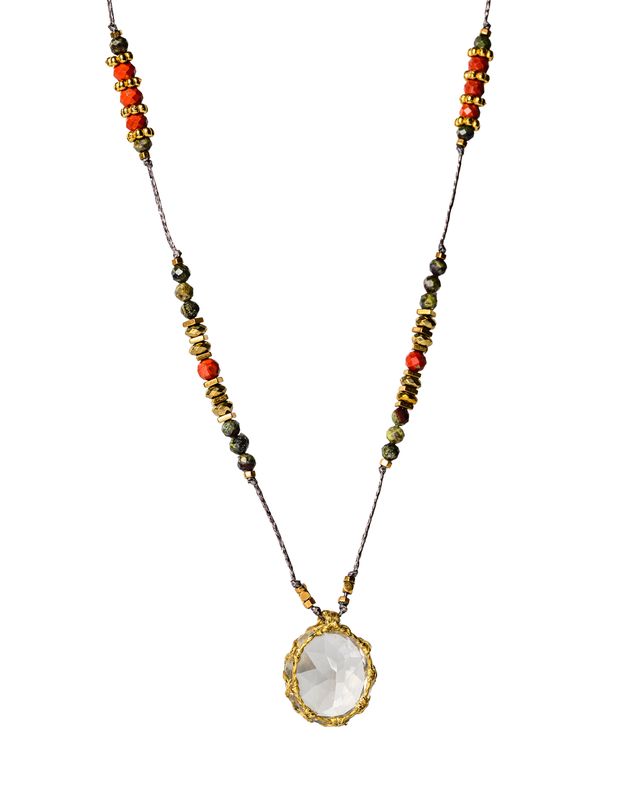 Clear Quartz short Necklace