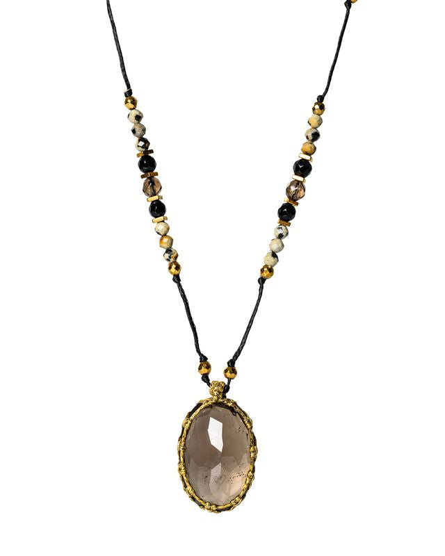 Smoky Quarts Earthy Necklace