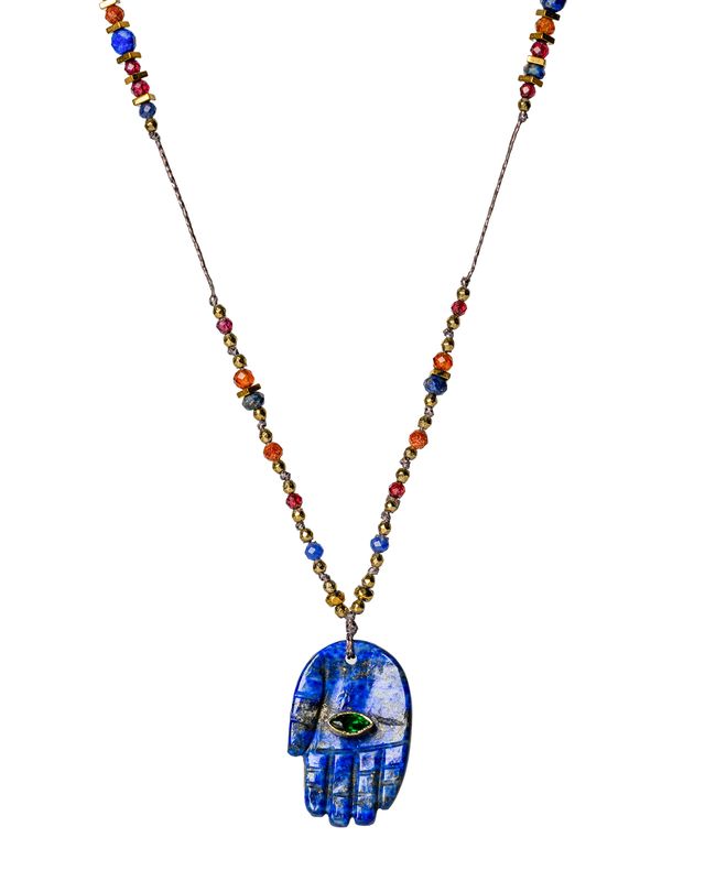 Lapis Lazuli Hamsa (fatima) hand