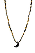 Black Onyx moon full Necklace