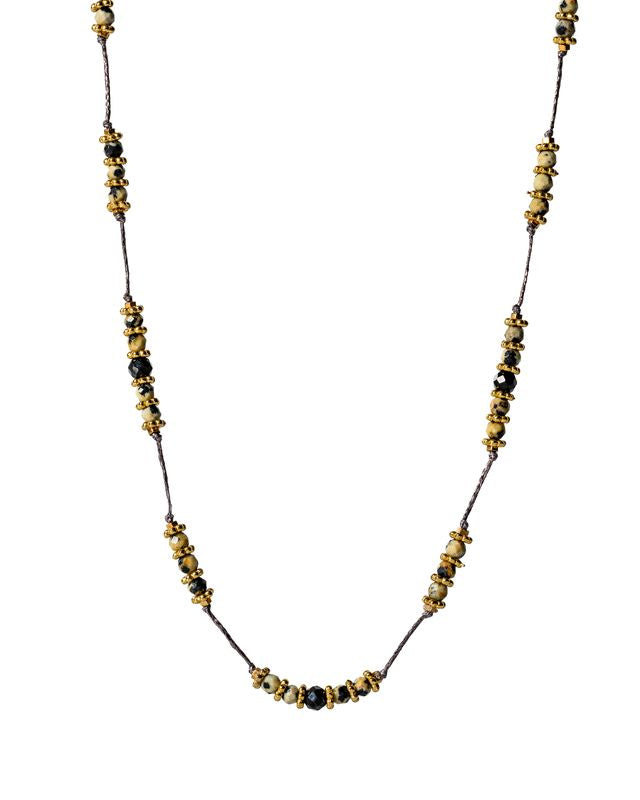 Dalmatian Jasper very short neckalce