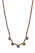 Labradorite Shell Necklace