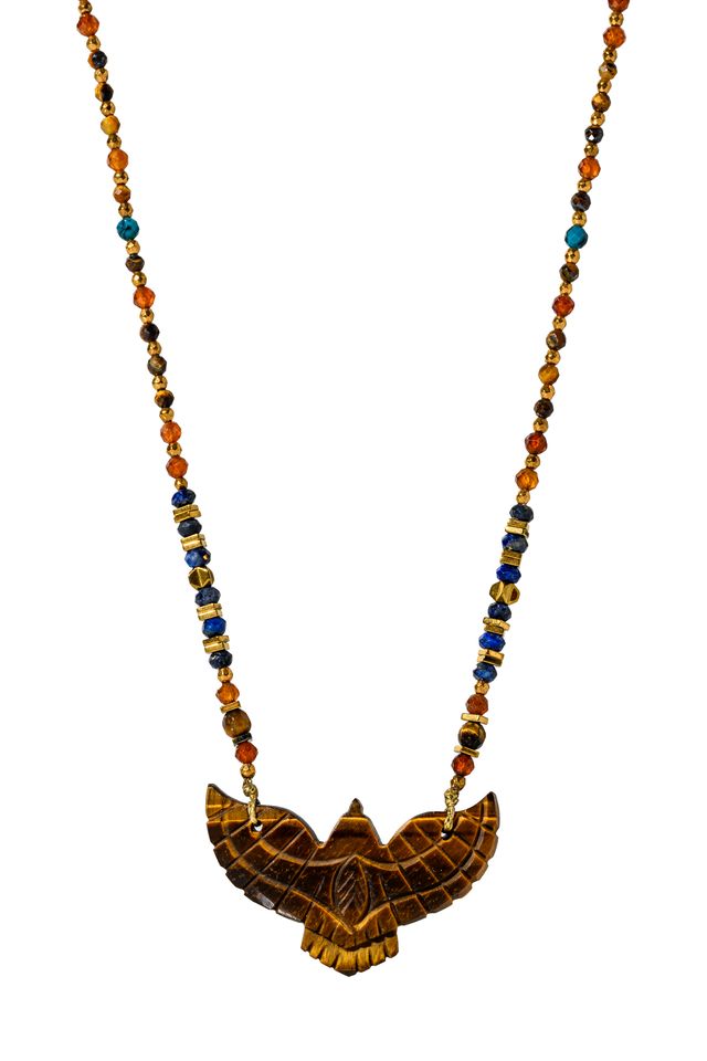 Tiger's Eye Eagle Necklace