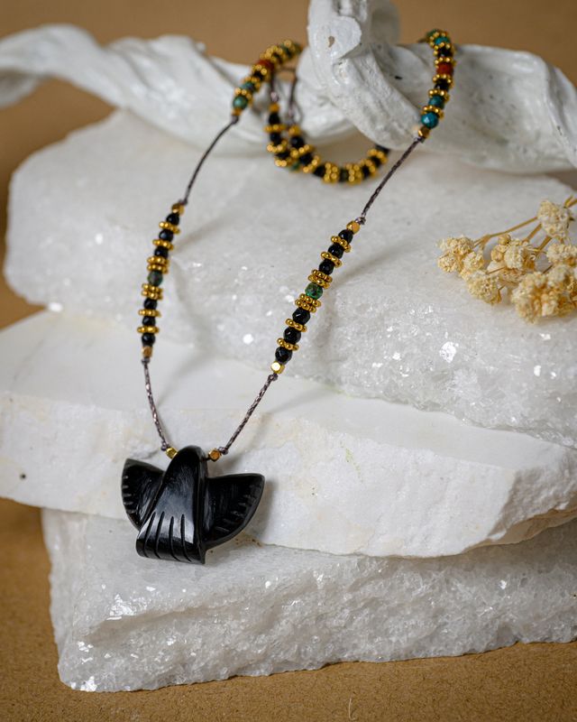 Black Eagle short Necklace
