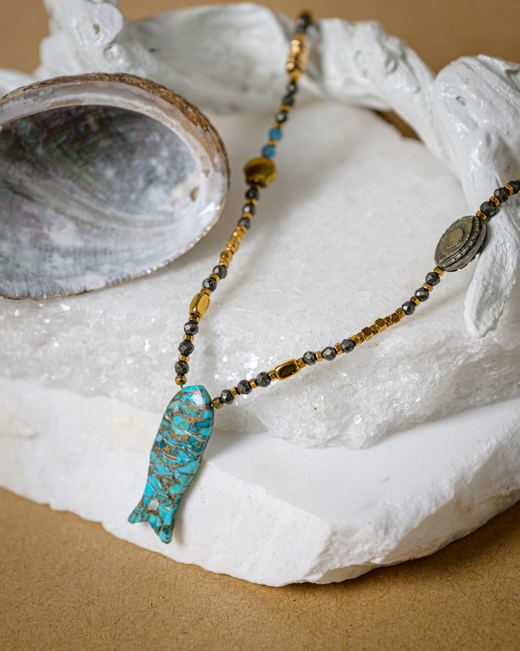 Turquoise Fish Necklace