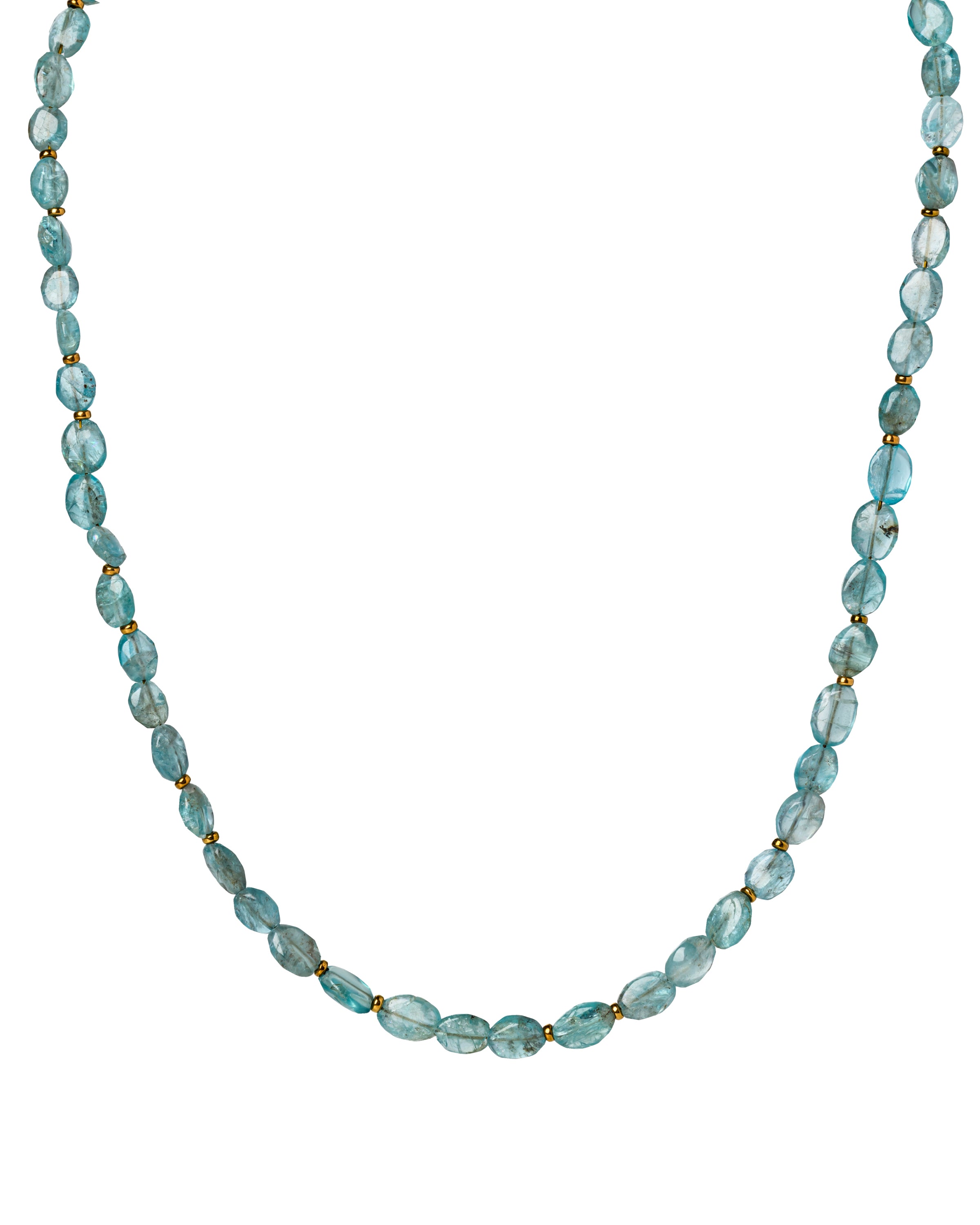 Aquamarine short neckalce