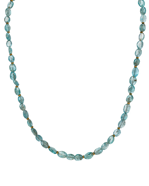 Aquamarine short neckalce