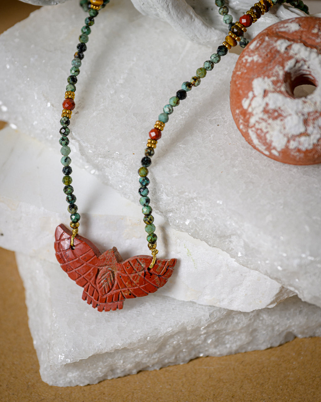 Eagle Red Jasper Necklace
