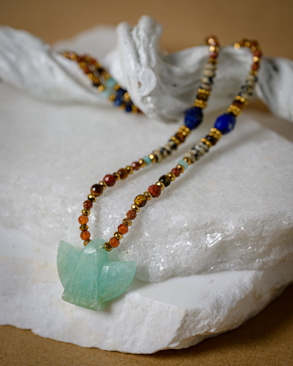 Amazonite Eagle Necklace