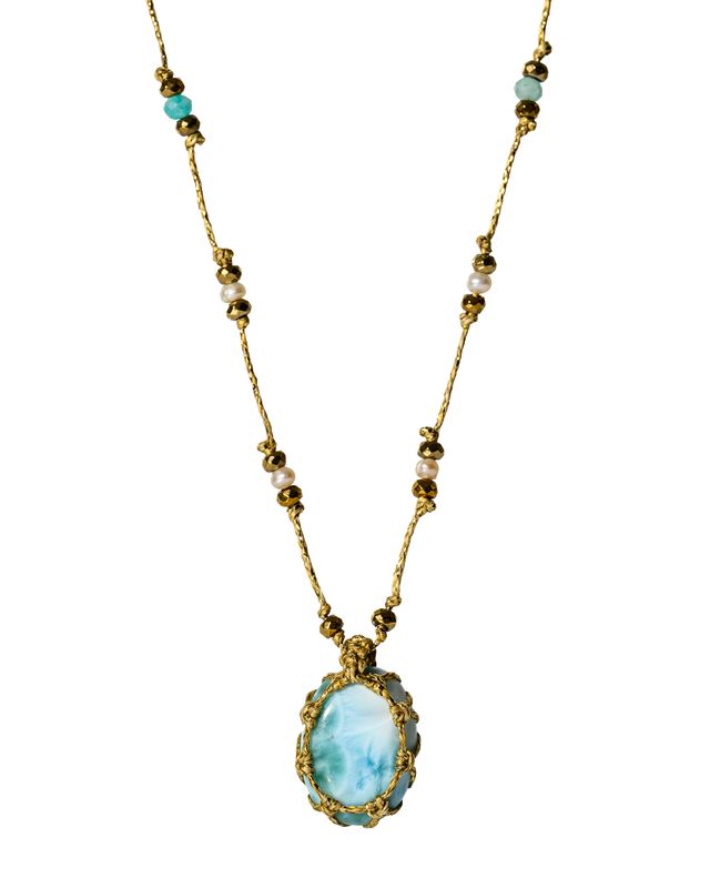 Larimar short Necklace