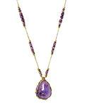 Amethyst long and adjustable Necklace