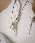 Rainbow Moonstone short Necklace