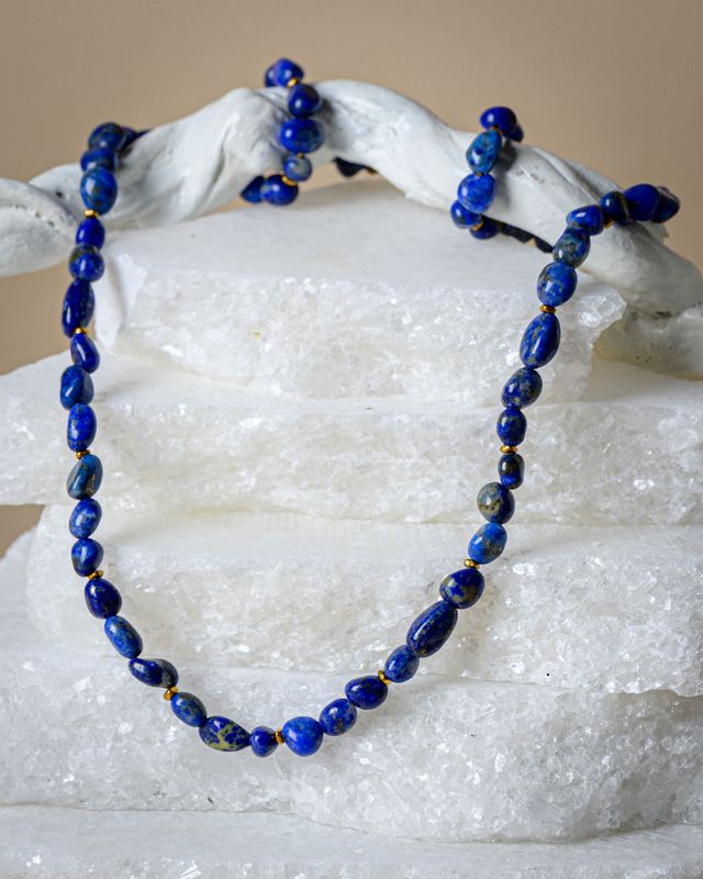 Lapis lazuli short neckalce