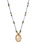 Rose Quartz simple Neckalce