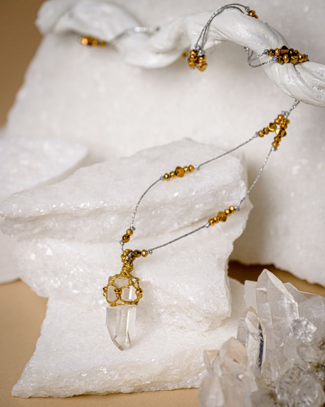 Crystal Quartz talisman necklace
