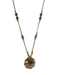 Round Smoky Quartz Necklace