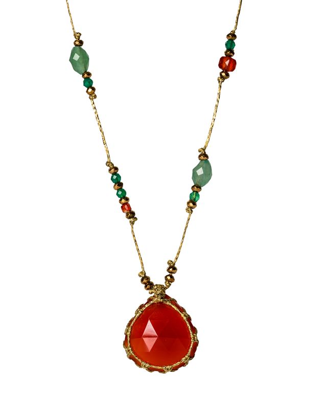Carnelian Necklace short Necklace